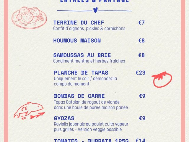 CINQ Les entrées et tapas.JPG